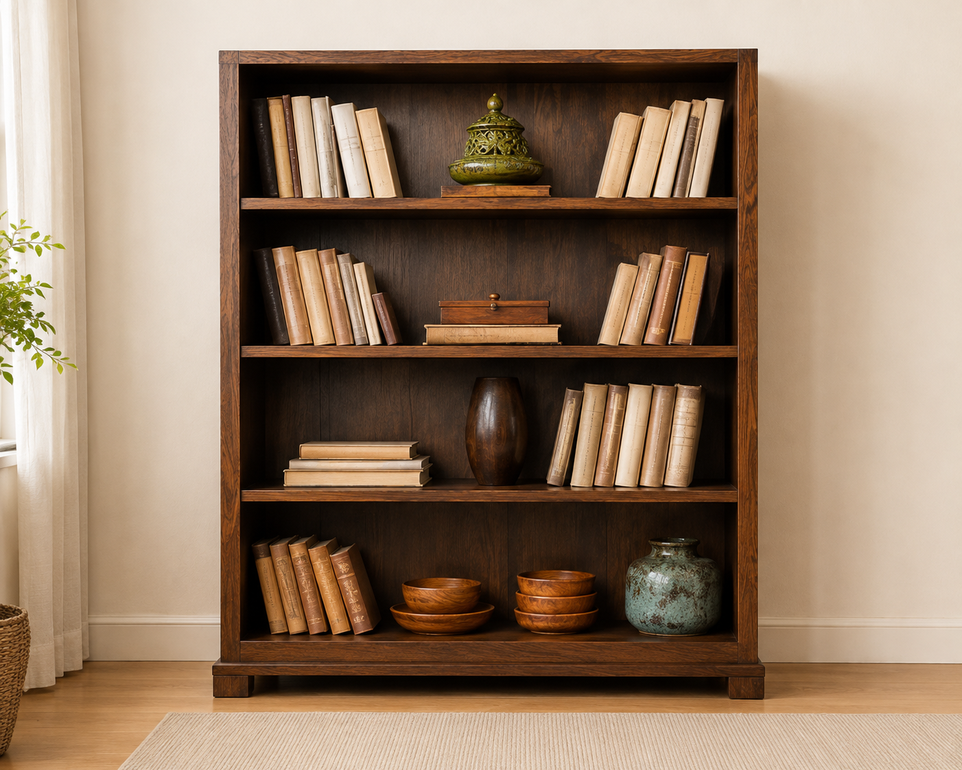 Wooden Bookshelf