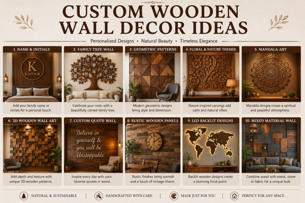 Custom Wooden Wall Decor Ideas