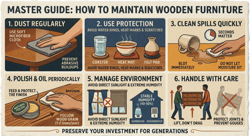 How to Maintain Wooden Furniture